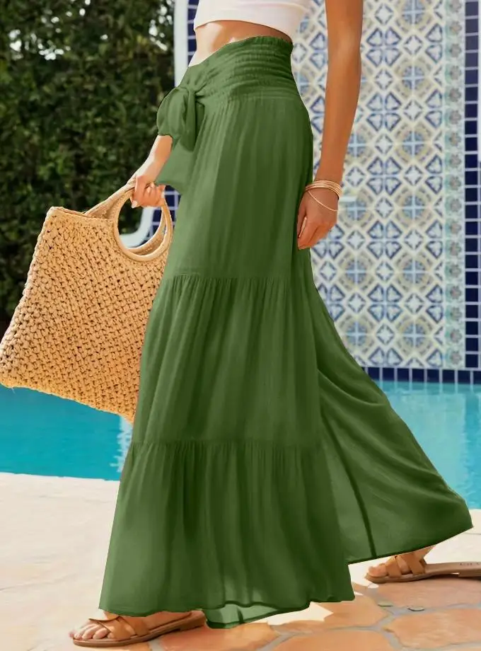 

Casual Large Swing High Waisted Wide Leg Pants, 2023 New Hot Selling Women's Clothing