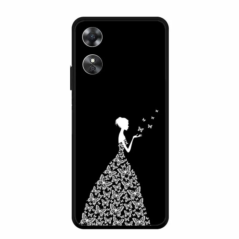 Cool Animal Design Black Edge Silicone Soft Phone Cover Case