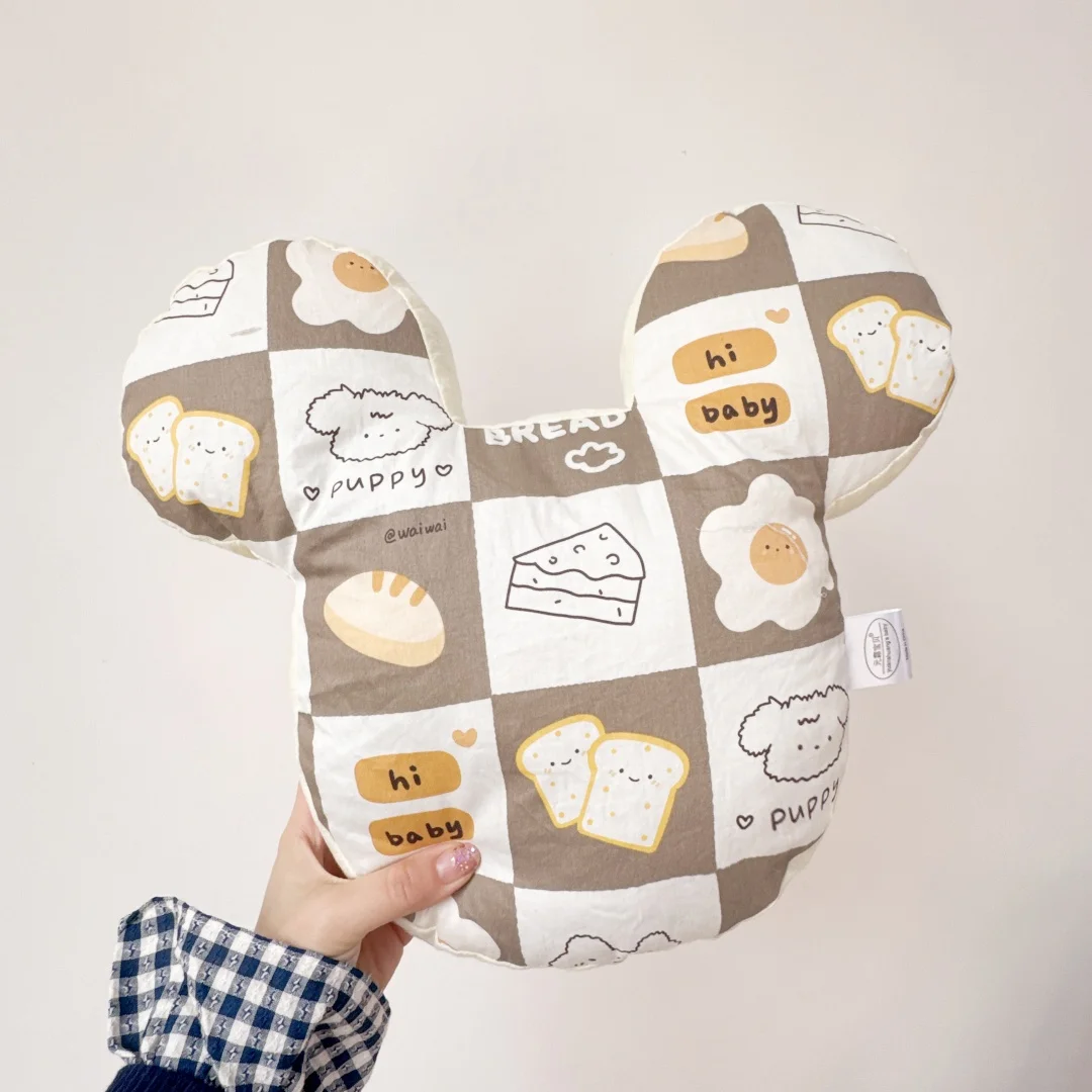 Cartoon Style Class a Pure Cotton Pillow Waist Pillow Student Office Nap Home Decoration Small
