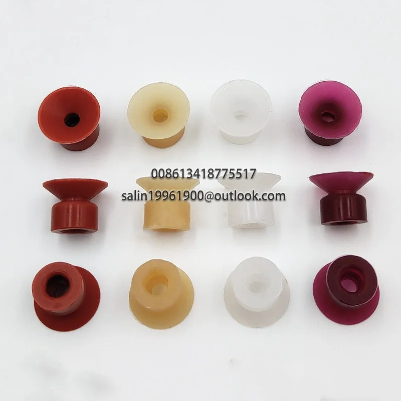 인쇄기 바인더 흡입 노즐, 인쇄 고무 빨판, 100 개, 17x14x6mm