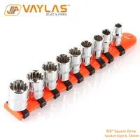 3/8 Inch Drive 6-14mm Socket Set Accessories 12-Tooth Chrome Vanadium Steel For Electric Wrench Pneumatic Wrench Socket Wrench 1