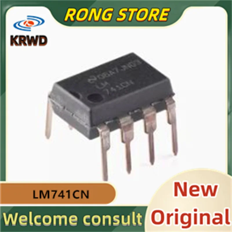 

Новый и оригинальный чип LM741CN, 10 шт., интегральная схема LM741CN/NOPB DIP8 LM741C LM741 741CN