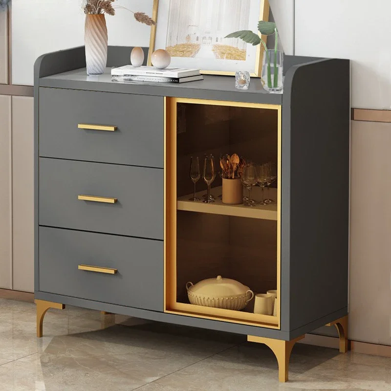 Kitchen Organizer Furniture Built Cabinet Room Cabinet Unfinished Cupboards Wooden Closet Organiser Metal Storage Cabinete Black 2