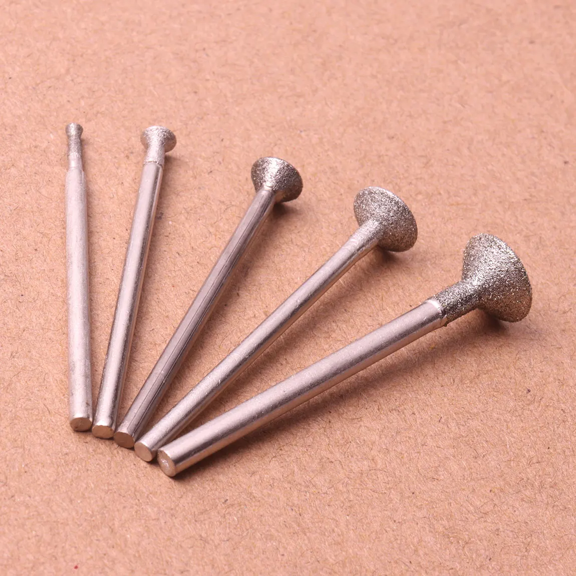 20Pcs Diamond Abrasive Burr Grinding Bits Abrasive Head for Stone Jade Carving Polishing Engraving Tools Dremel Accesories