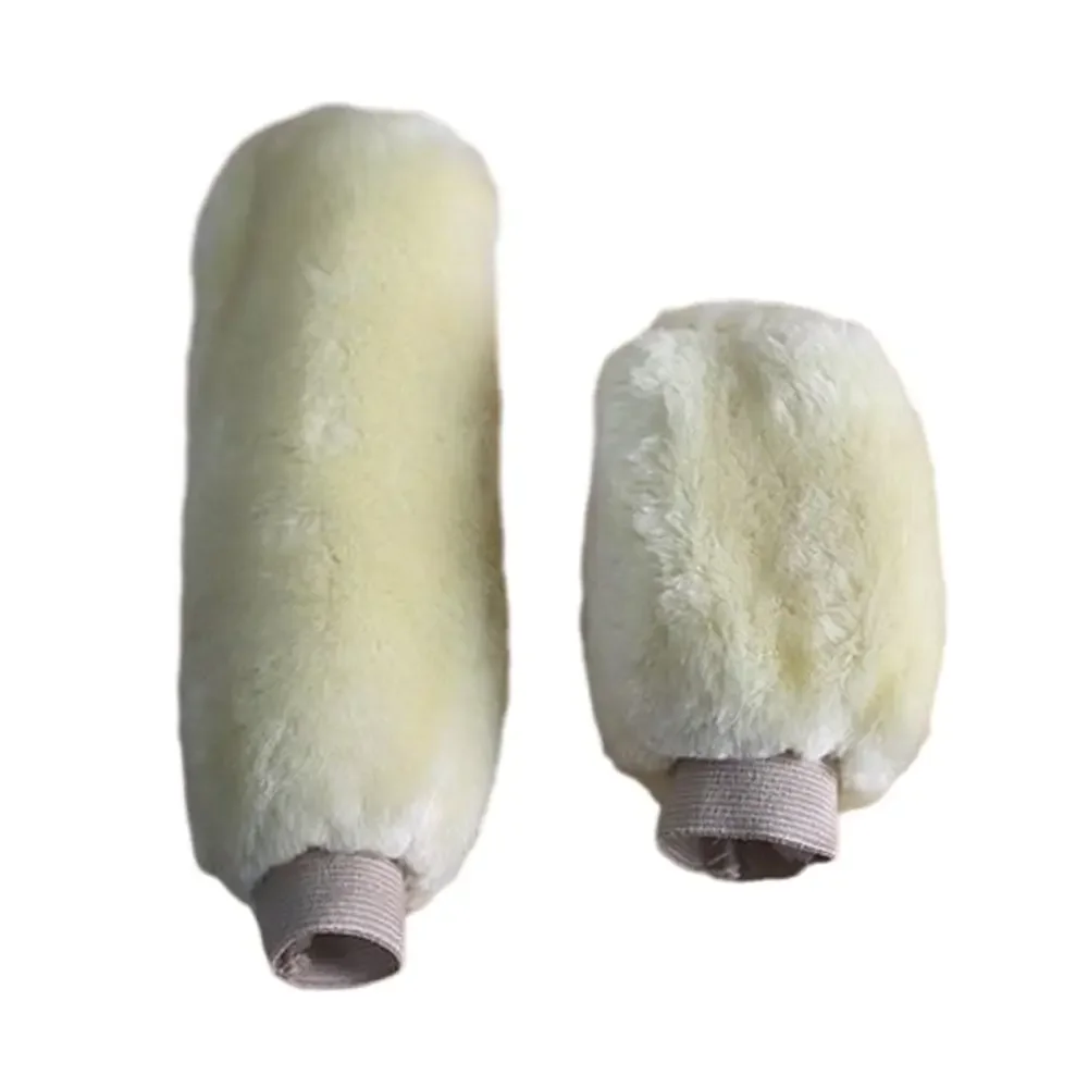 Warm Plush Car Shift Handle Cover Grip Non-Slip Protective Handbrake grips Shift Knob Cover Interior Accessory