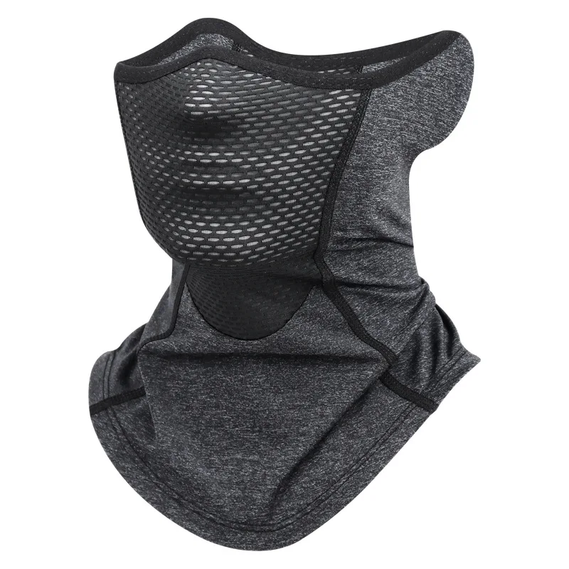 

UPF 50+ Ice Silk Sports Neck Gaiter Outdoor Camping Fitness Dust Sunscreen Motorcycle Cycling Half Face Mask Breathable Neck Set