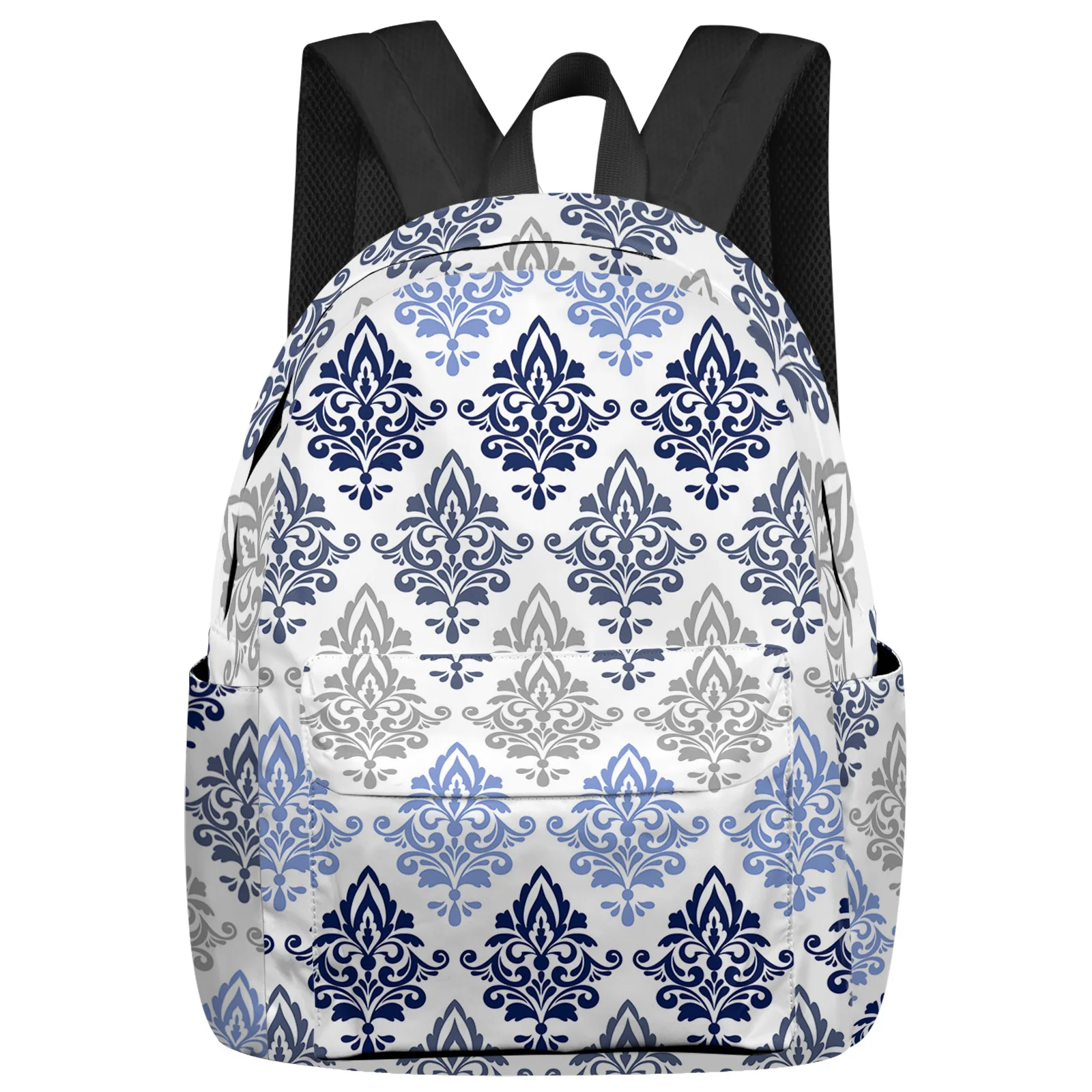 

Рюкзак для ноутбука для мужчин и женщин, школьный ранец для подростков с градиентным рисунком, для путешествий, темно-синий цвет