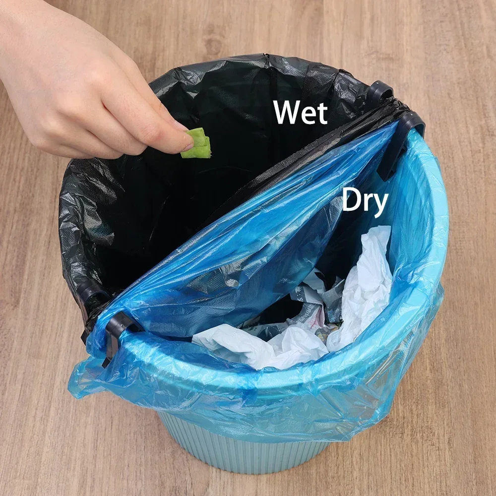 Garbage Can Fixed Clips Practical Rubbish Bag Anti-Slip Holder Clamp Waste Basket Fixation Clip Snack Bag Sealing Tools 20/2pcs sealing clips bag clips kitchen bag clips storage bag clips