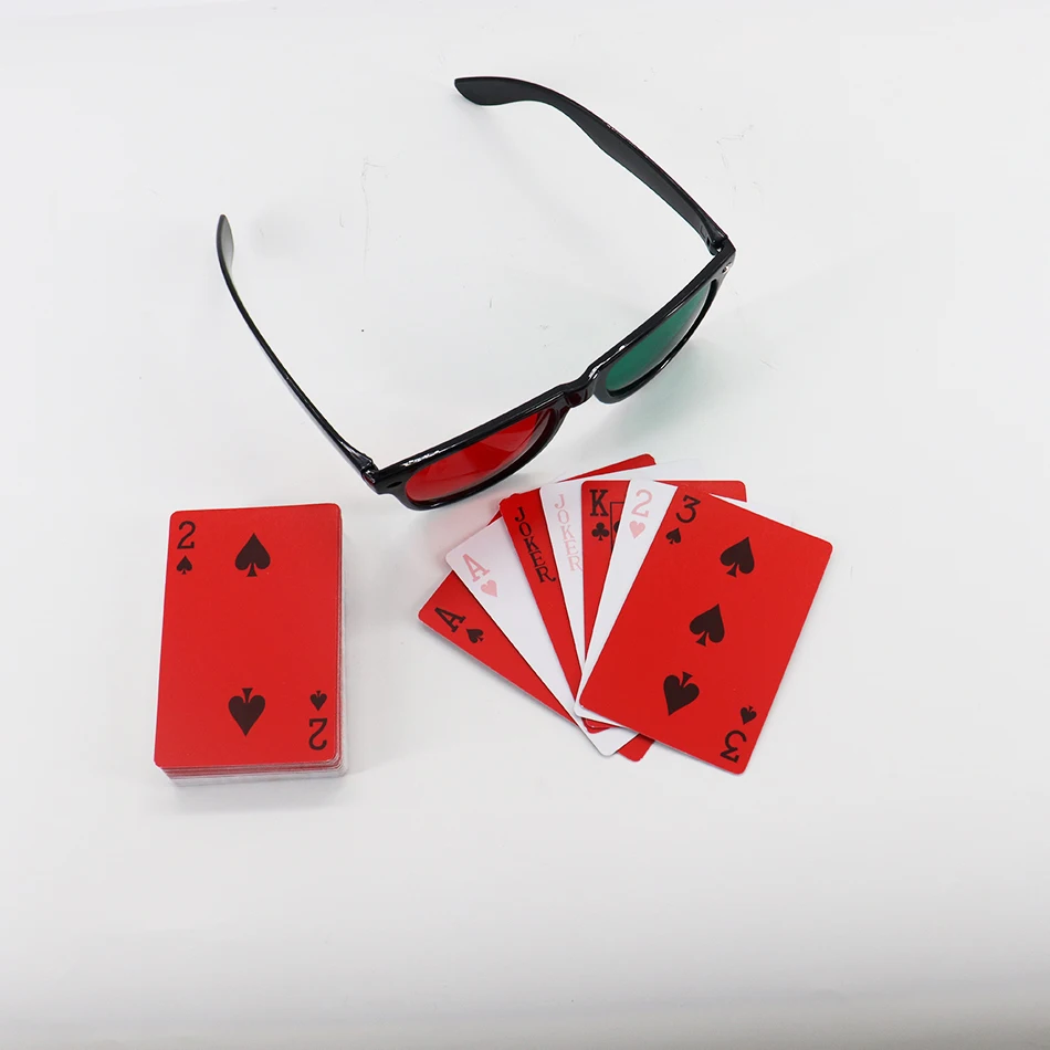 1 Set Red/Green Poker Anti-Suppression Vision Amblyopia Strabismus Trainer Traning Tools