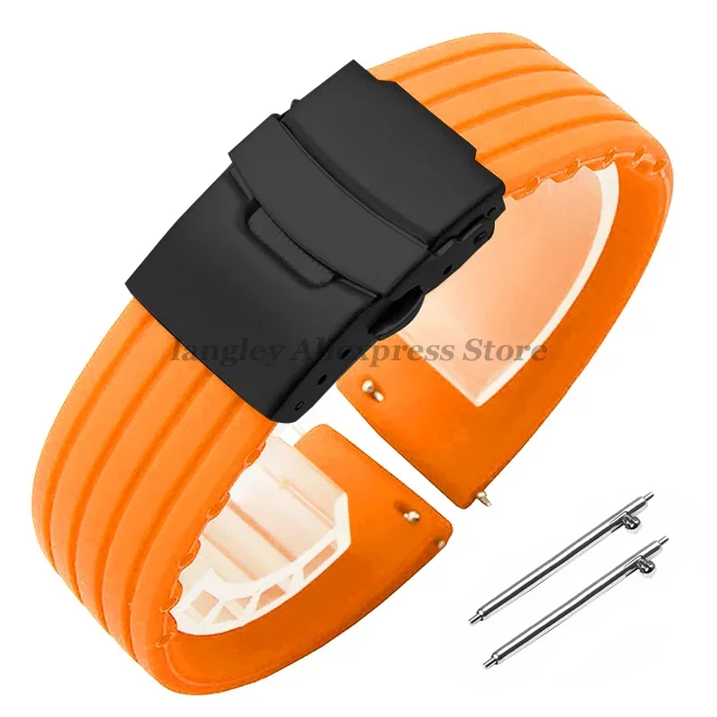 Versatile Quick Release Silicone Watchband - Multiple Sizes with Rubber Straps