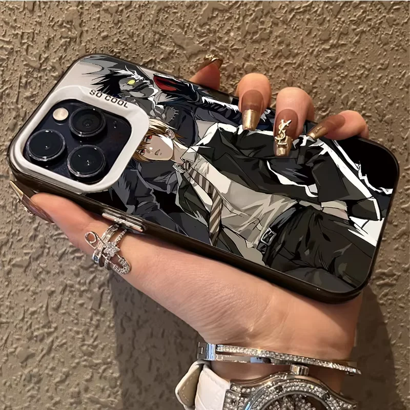 Stylish Anime-Inspired Death Note Phone Case Featuring Misa and Light Yagami
