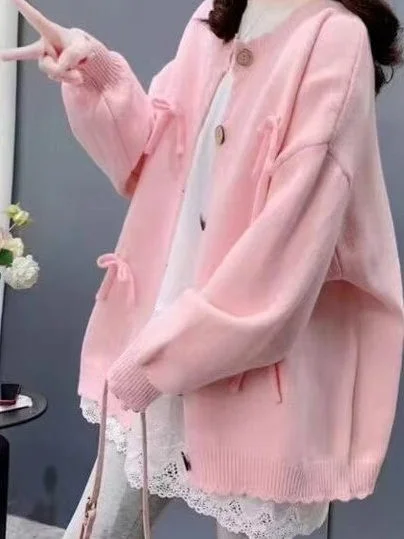 임산부 스웨터 여성용 루즈핏 아우터 배를 가려주는 임신감을 뽐내지 않는 플러스 사이즈 가을 겨울 패셔너블 탑