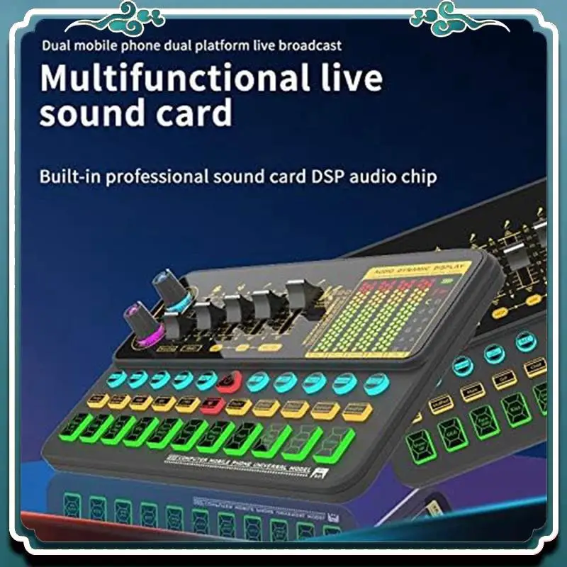 1 PCS K500 Sound Effects Board ABS Mobile Phone Computer Live Sound Card For Phone/Computer