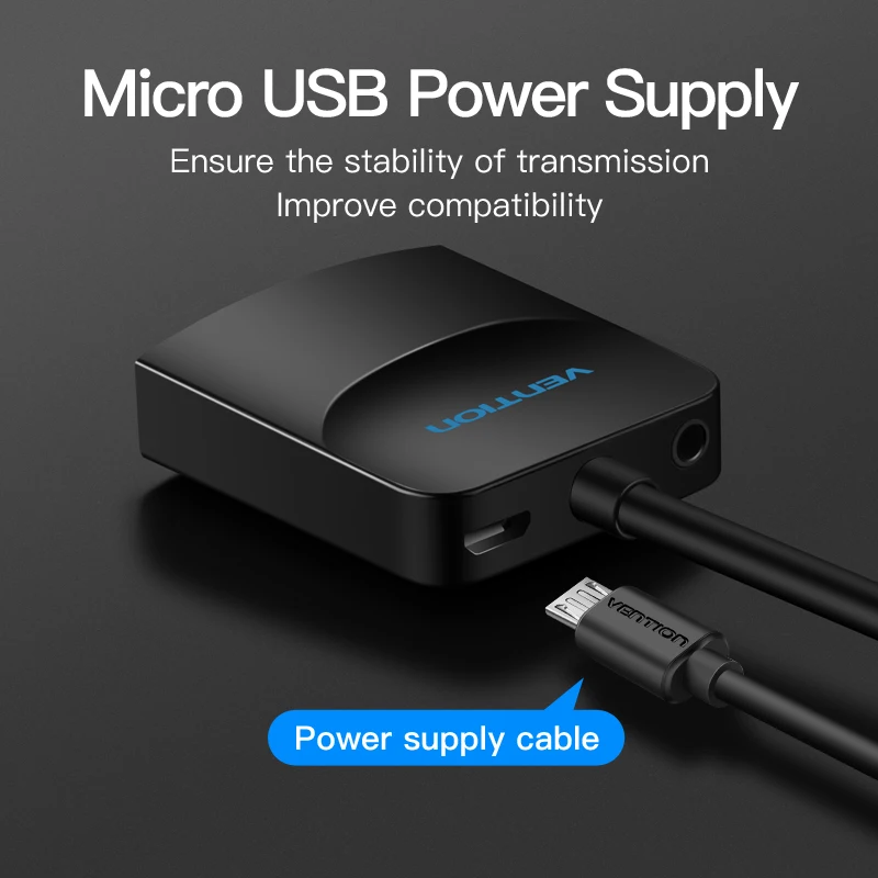 Vention Adaptador Hdmi Mini Usb Vention VGA To HDMI Converter