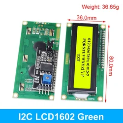 Enhanced LCD Module with Blue-Green Screen and I2C Interface for DIY Electronics Projects (I2C LCD1602 Green)