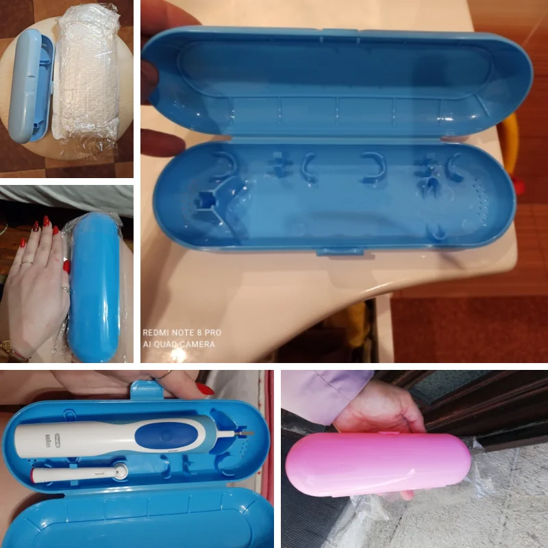 Portable Travel Electric Toothbrush Case Fit for Braun Oral Storage Box Tooth Brush Cover Holder Hiking Camping Organizers
