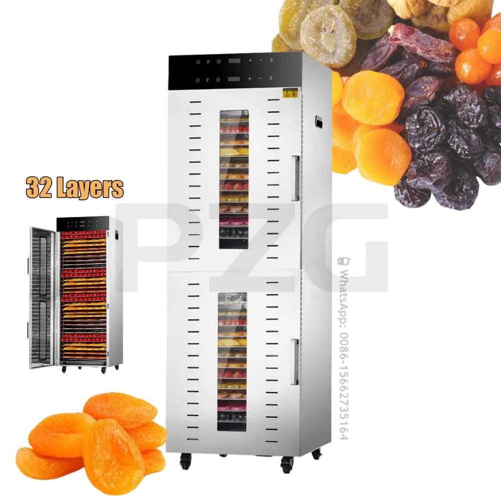 

Electric Food Dehydrator Machine 32 Layers Trays Meat Tea Vegetable Fruit Dryer Fish Drying Dewatering Machine Stainless Steel