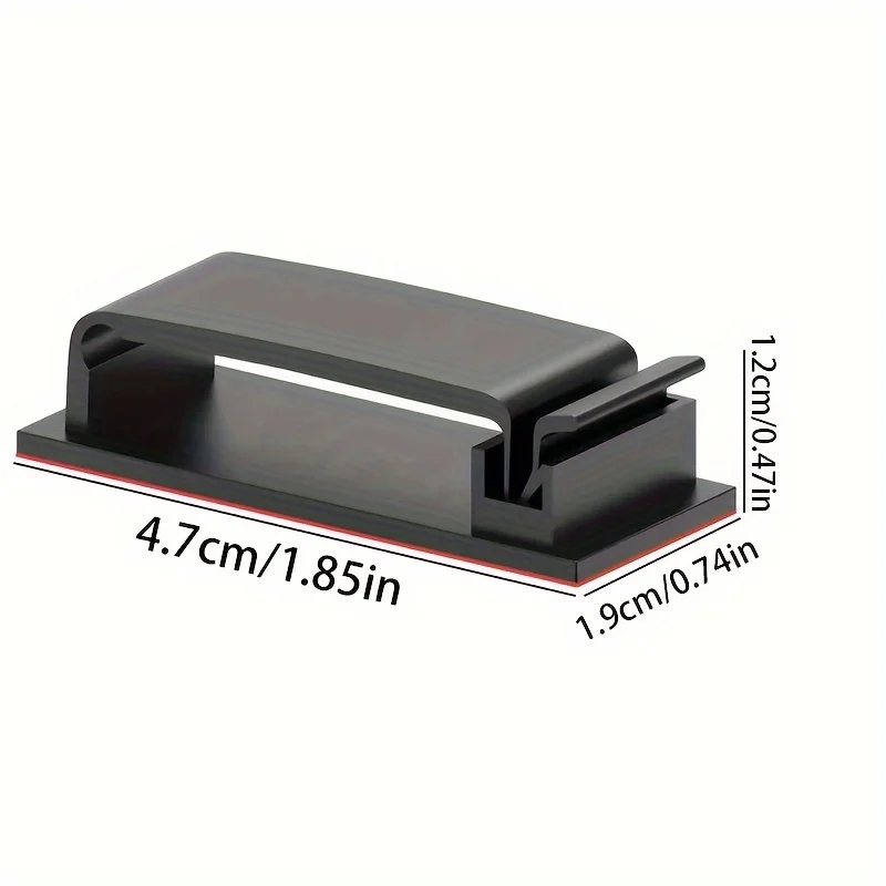 R형 배선 버클 4개, 자체 접착식 케이블 고정 시트, 와이어 및 케이블 분류 및 보관 고정 장치