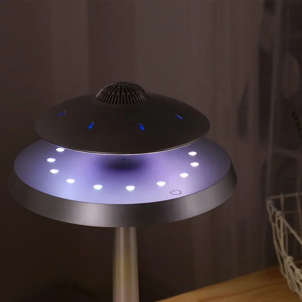 Top Seller HD Sound UFO Design RGB LED Blue tooth Portable Stereo Wireless Magnetic Levitation Floating Music Speaker