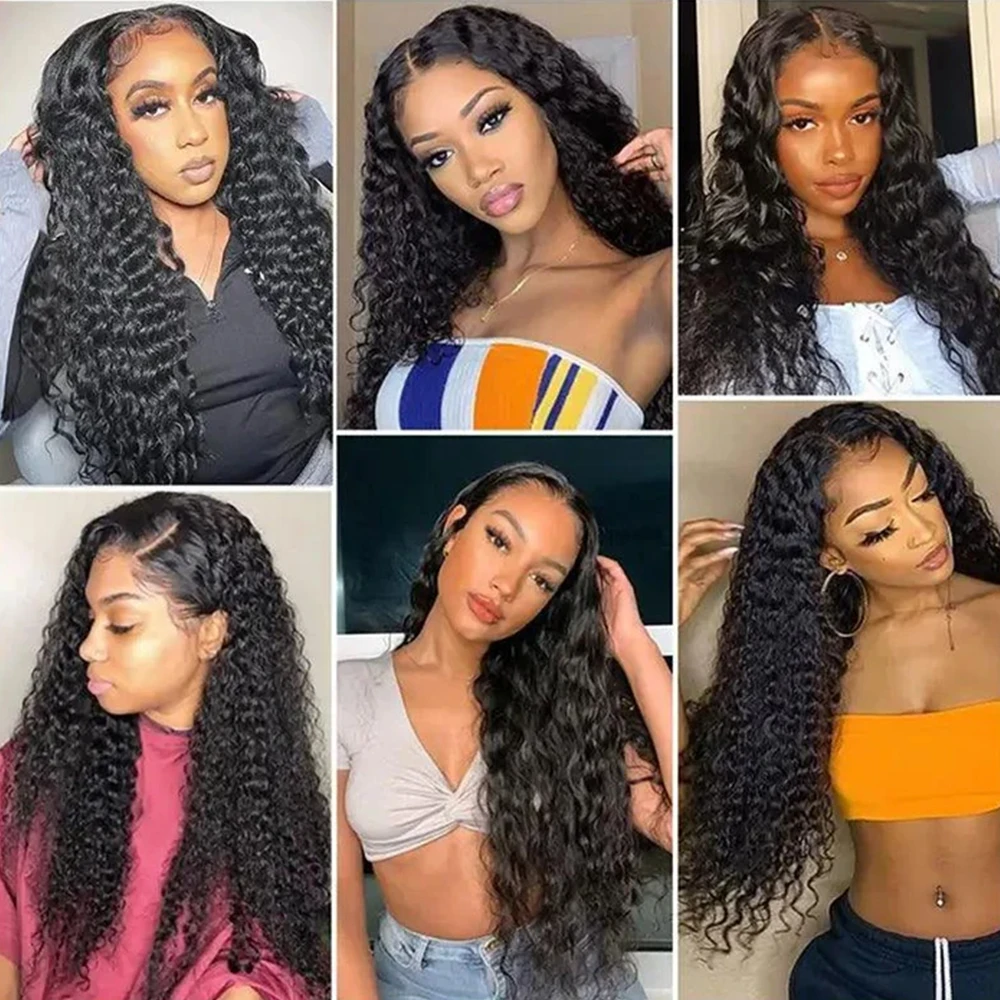 Capelli Umani per Intrecciare, Onda Profonda, 100g, Senza Trama, Ciocche di Capelli Umani Ricci Profondi per Intrecciare, per Trecce Boho - immagine 5