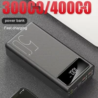 Nouvelle batterie externe 30000 mAh/40000 mAh batterie externe USB QC charge rapide Powerbanks LED affichage chargeur de téléphone Portable pour Xiaomi 1