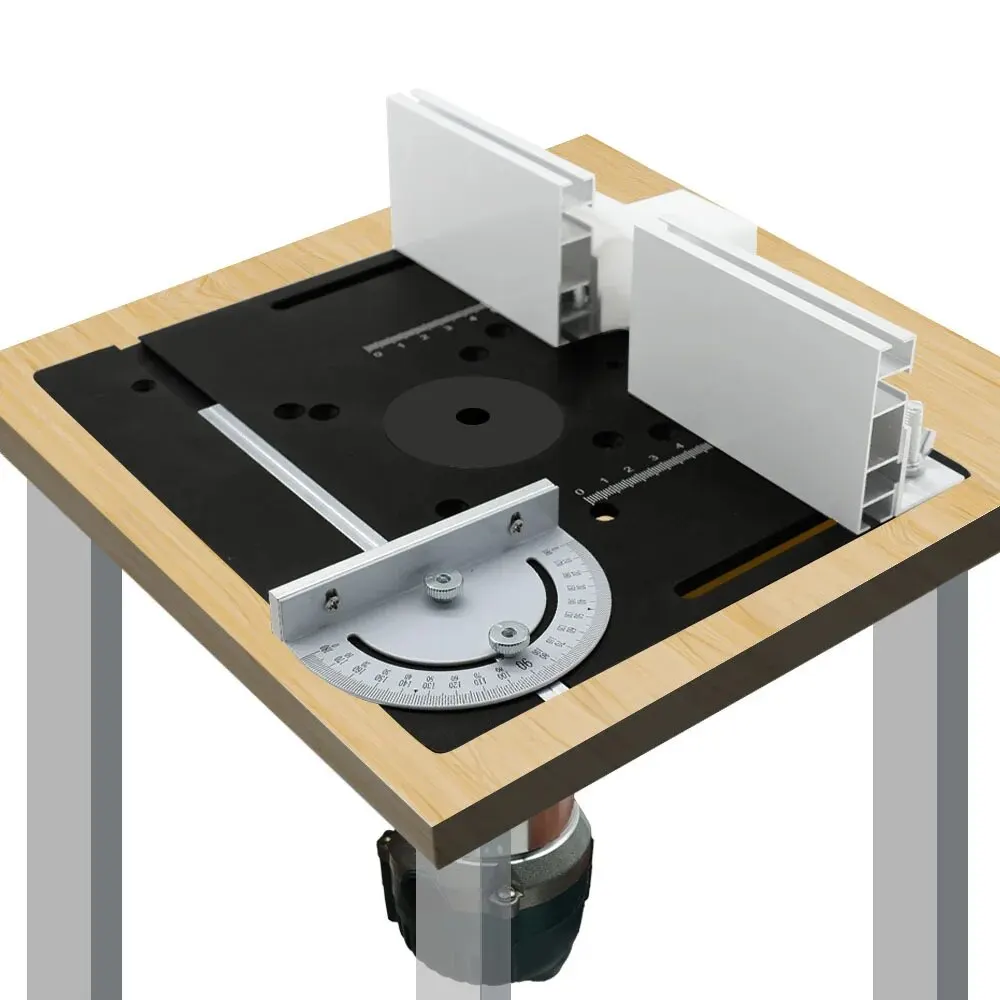 Piastra di inserimento del tavolo del Router di alluminio multifunzionale piastra di vibrazione del Router di legno elettrico per la lavorazione del legno per la piastra del Router dei banchi di lavoro