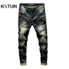Jeans Mens Denim Pants Slim Fit Retro Stretch 2024 Spring and Autumn Trousers for Man Streetwear Moto Biker Jeans High Quality 1