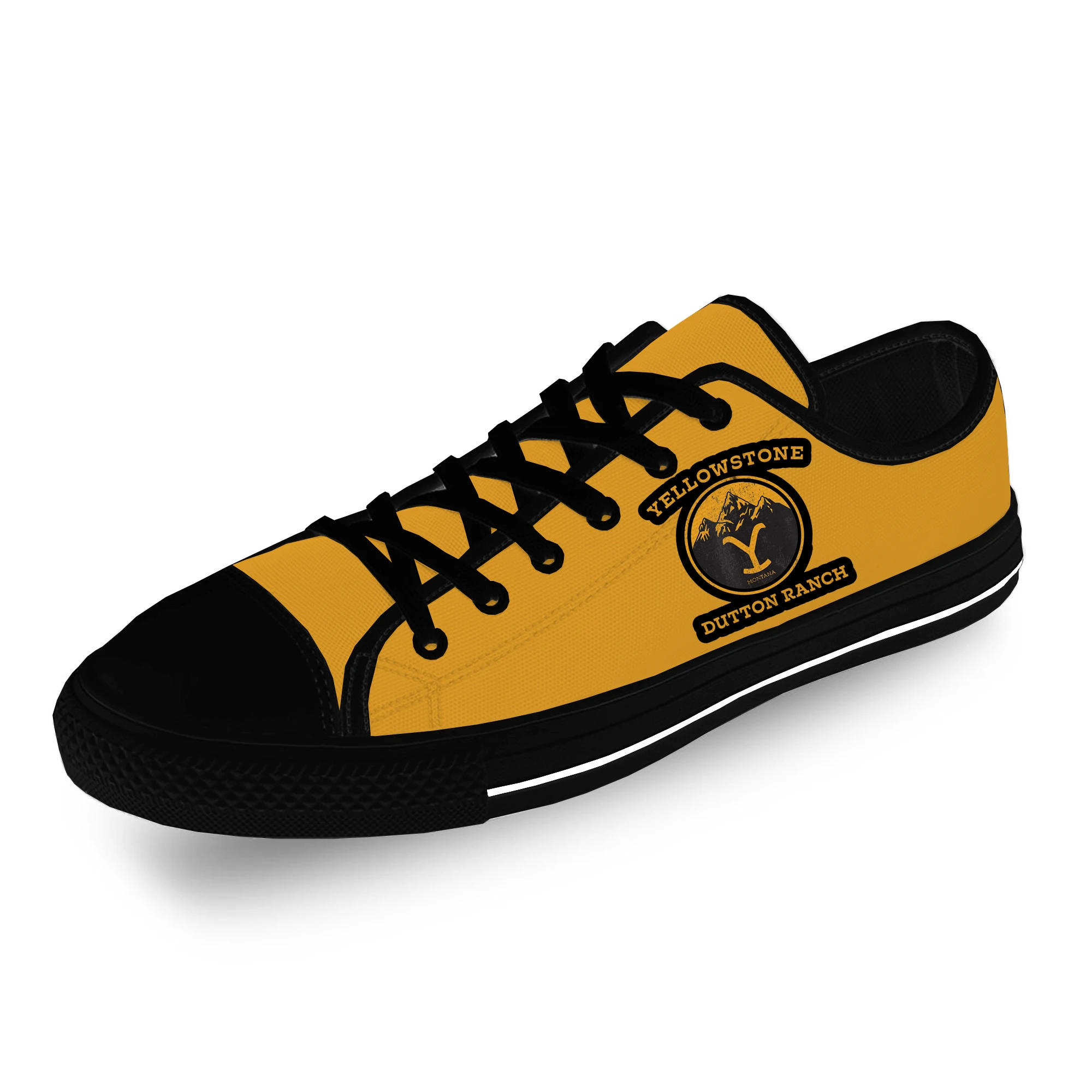 Yellowstone Low Top Sneakers Mens Womens Teenager Casual Shoes Canvas Running 3D Print Shoe Cosplay Breathable Lightweight shoe