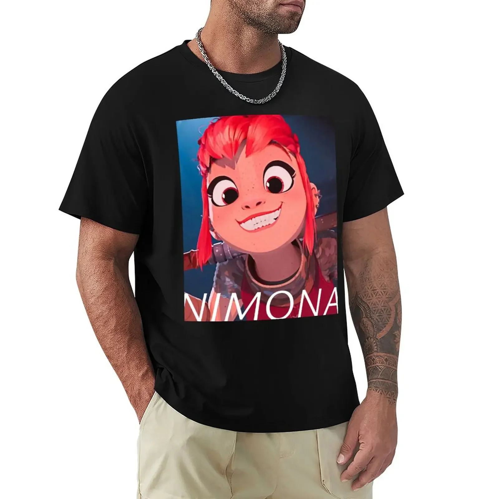 

Nimona Graphic T-shirt blacks tees anime clothes men clothes