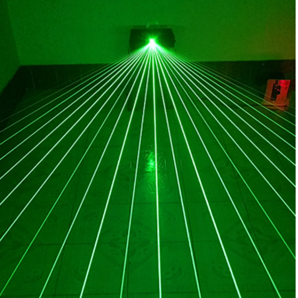 532nm 50mw Fan-Shaped Green Laser Module with heat sink, green light, evening laser light 2