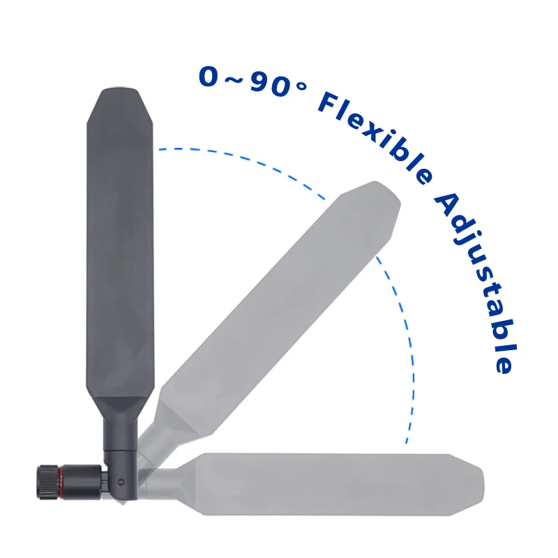 Antena de Roteador de Banda Dupla Chicote de Borracha Dobrável Antena com Sma Omni Wifi Melhoria de Sinal 12dbi 2.4g 5g 5.8g - Image 6