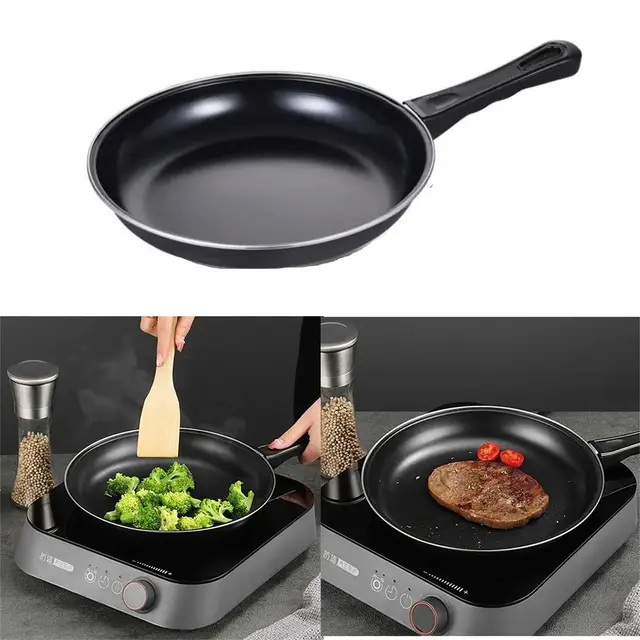 20/25/30CM Egg Frying Pan New Handles Non Stick Pan Pancake Pan Pancakes Omelette Kitchen Cookware Steak Skillet Household - Image 4