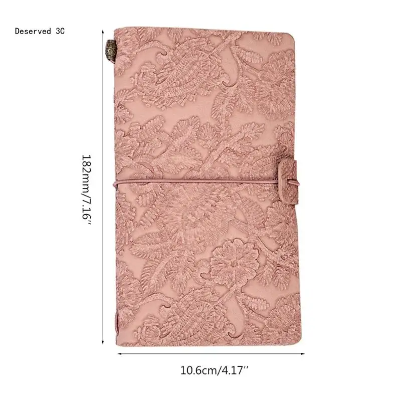 빈티지 노트북 클래식 양각 공예 PU 가죽 저널(빈 페이지 포함)