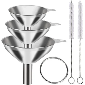 Stainless Steel Funnel Set 1