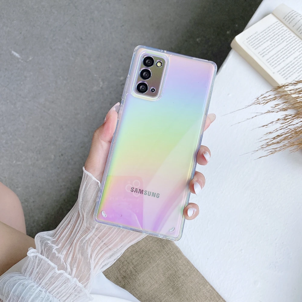 Coque transparente de luxe Graient pour Samsung Galaxy A55 A35 A25 A15 A24 A73 A23 A53 A13 A33 A54 A34 A14 A52 A72 A51 A71 coque rigide_voghion.com