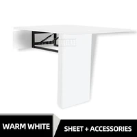 75x90cm Wall Mounted Wall Dining Table Home Office Computer Study Table Desk Folding Bar Hardware Accessories with stand - Image 6