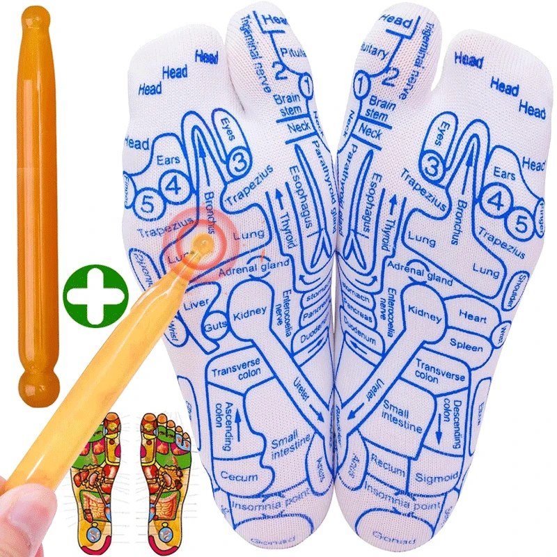

Massage Relieve Tired Feet Socks Acupressure Foot Massager Reflexology Socks Foot Point Tool Physiotherapy Sock Dropshipping