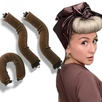 Bandeau pour cheveux sans chaleur, rouleaux souples flexibles sans chaleur, boucles paresseuses avec crochet, outil de coiffage pour cheveux pour un look naturel 1