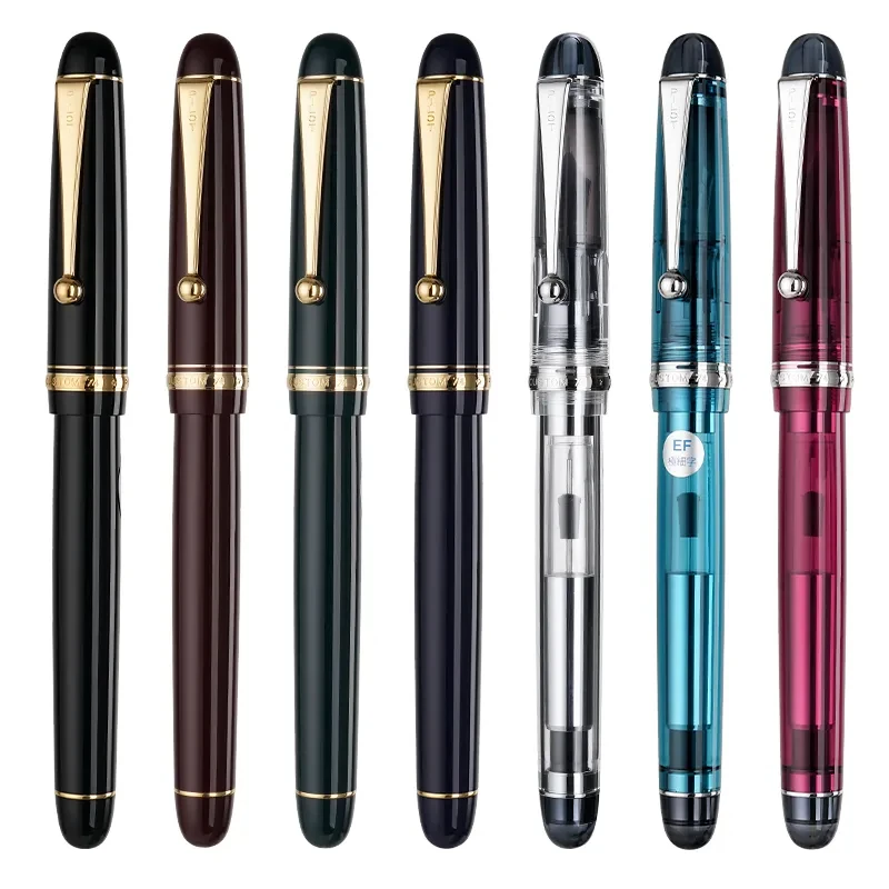 Japan Original Pilot Custom 74 Penna Stilografica In Resina Dorata Trasparente 14K Soft Nib Business Office Studenti Che Scrivono Regalo Fkk-1000R