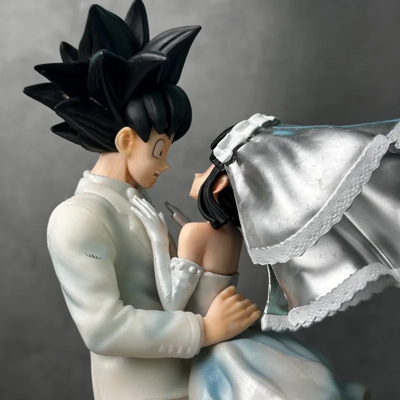 31cm New Dragon Ball Z Son Goku Figure Chichi Wedding Version