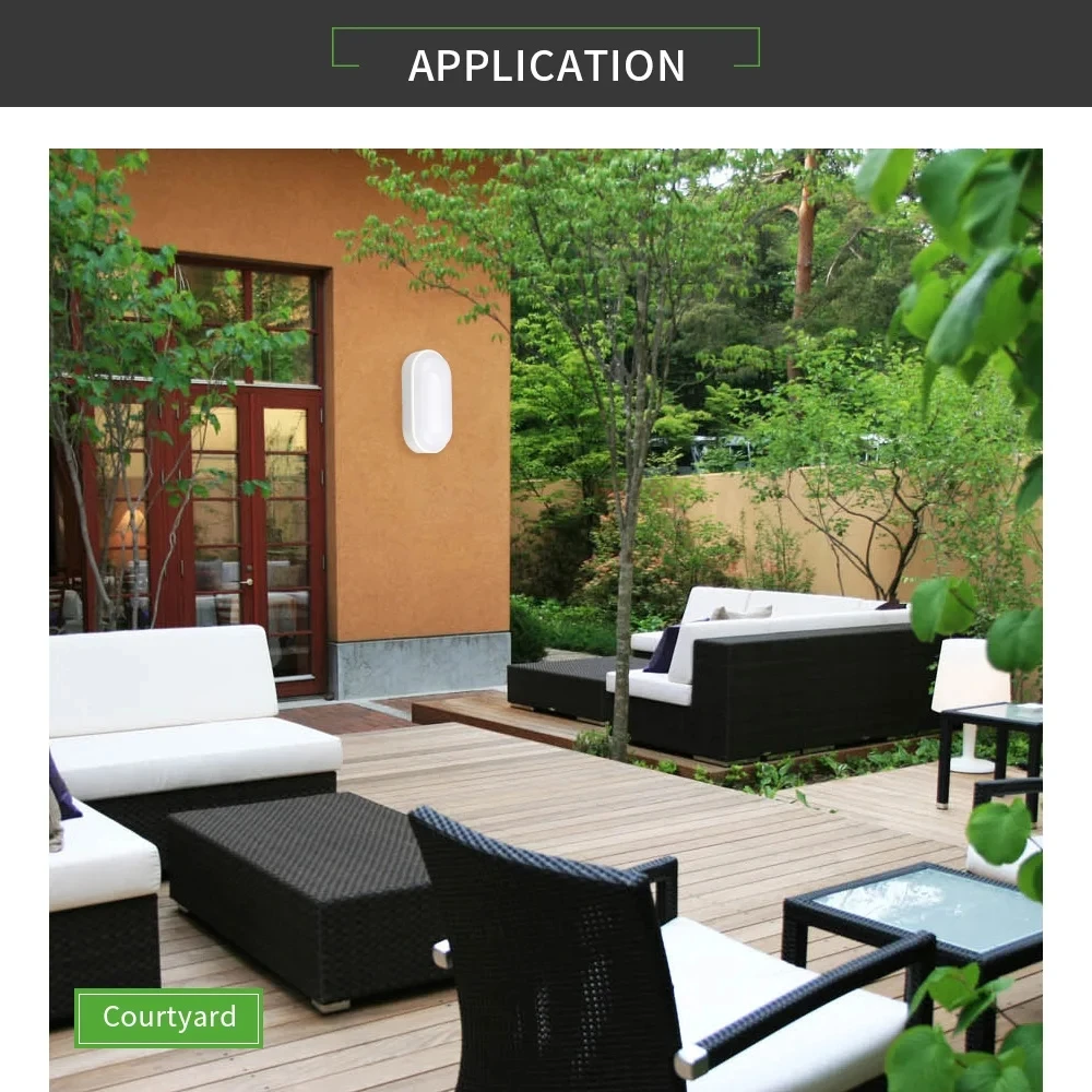 라운드/타원형 LED 방습 천장 조명 IP65 방수 욕실 야외 정원 마당 램프, 16W 20W 현대 벽 램프 빛