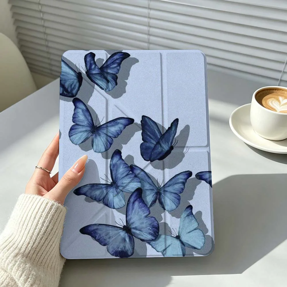 Blue Aesthetics Butterfly Tablet Case Cover