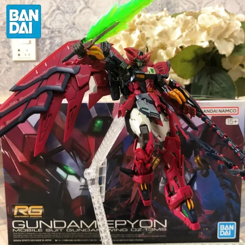 

Оригинальная коробка Bandai Rg 1/144, мобильный костюм, эпион, крыло, фотоэлемент, фигурка в сборе, модель, рождественские игрушки, подарки
