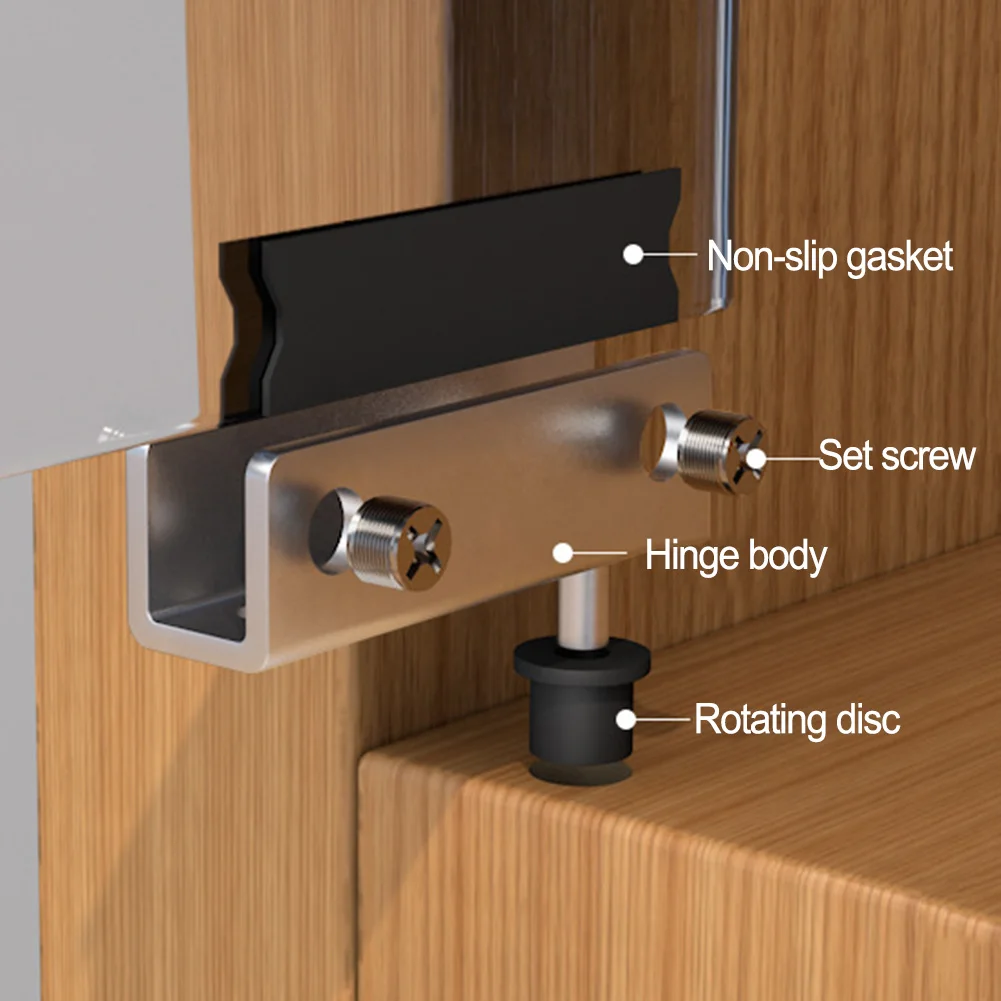 Stainless Steel Glass Door Hinges Corner Code Drilling Fits Rotary Shaft Door Hinge Rust-Proof stainless steel hinges door hinges