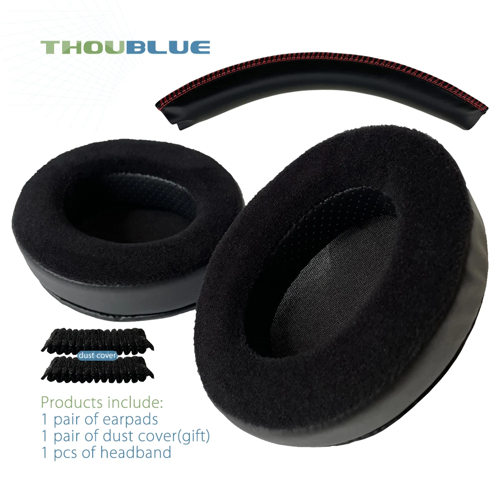 Premium Replacement Memory Foam Ear Pads - Silver Edition