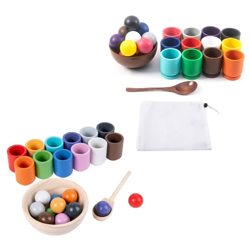 

Montessori Puzzle Toy Sensory Color Sorting Learning Toy Parents-Child Activity
