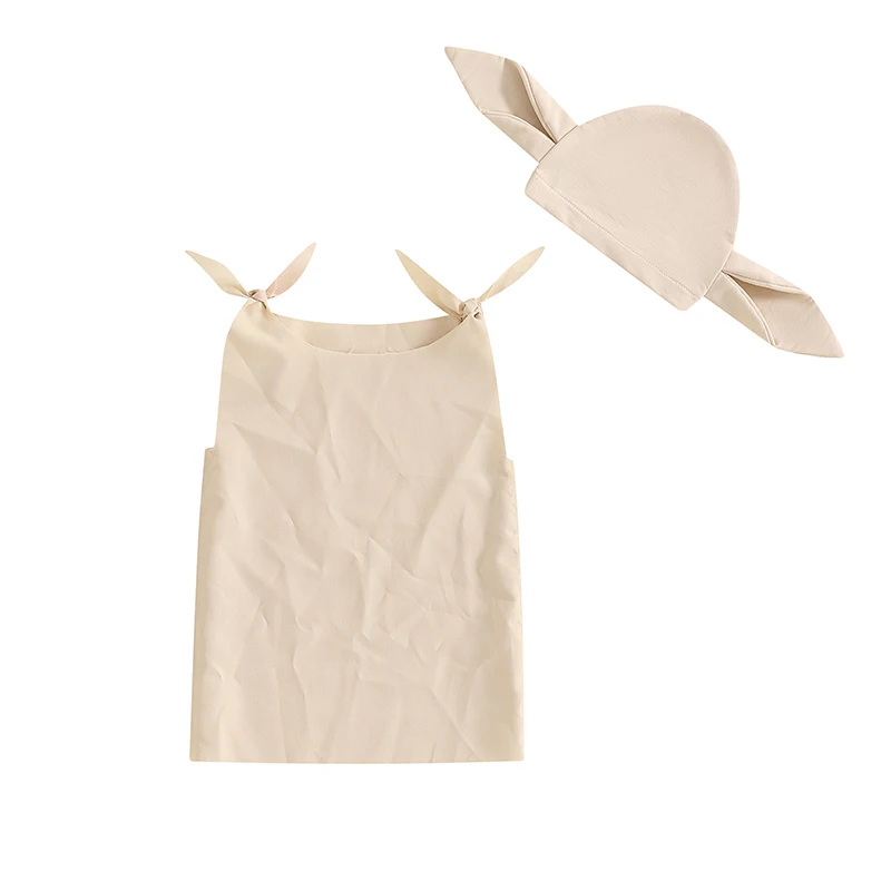 Baby Dobby Halloween Costume Infant Toddler Boy Girl Costumes Sleeveless Robe and House Elf Hat With Ears kids clothing set