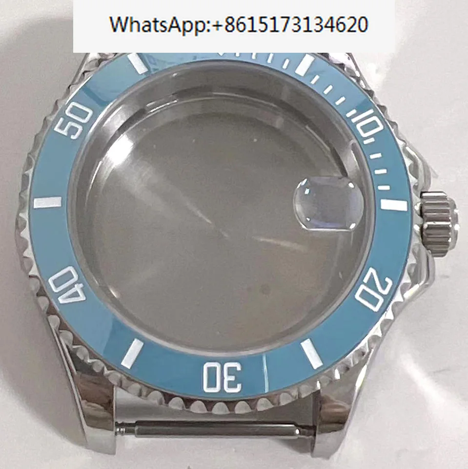 

Watch accessories stainless steel 40MM yacht magnifying glass case suitable for NH35/NH36 movement assembly