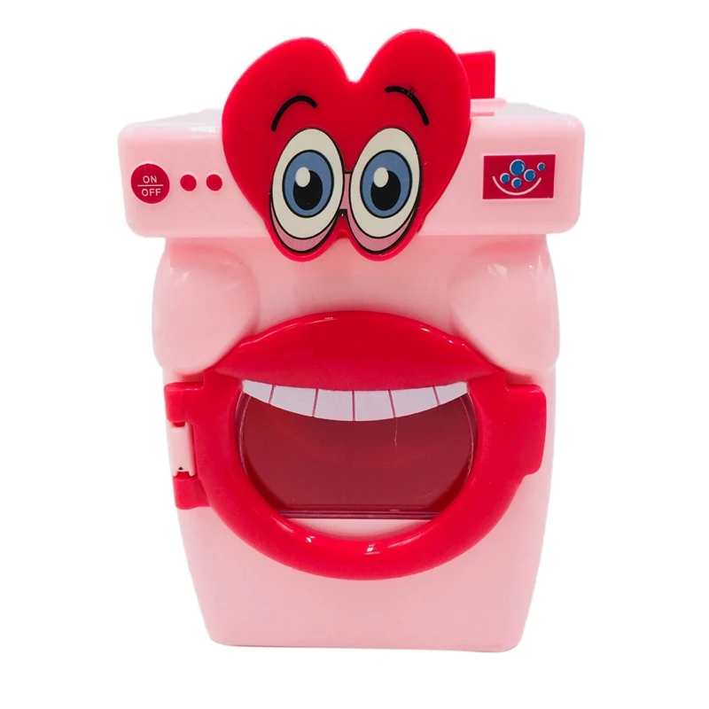 

Cartoon Big Mouth Washing Machine Toy Girl Play House For Childrens-Drop Ship