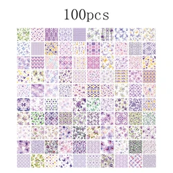 Vintage Paper Set: Retro Stationery & Scrapbooking Supplies (100 pcs) (F)